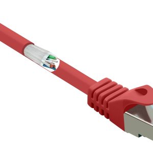 kabel LAN Renkforce RF-5043954, 1 szt., RJ45, CAT 6a, S/FTP, 2.00 m, czerwony kabel LAN Renkforce RF-5043954, 1 szt., RJ45, CAT 6a, S/FTP, 2.00 m, czerwony