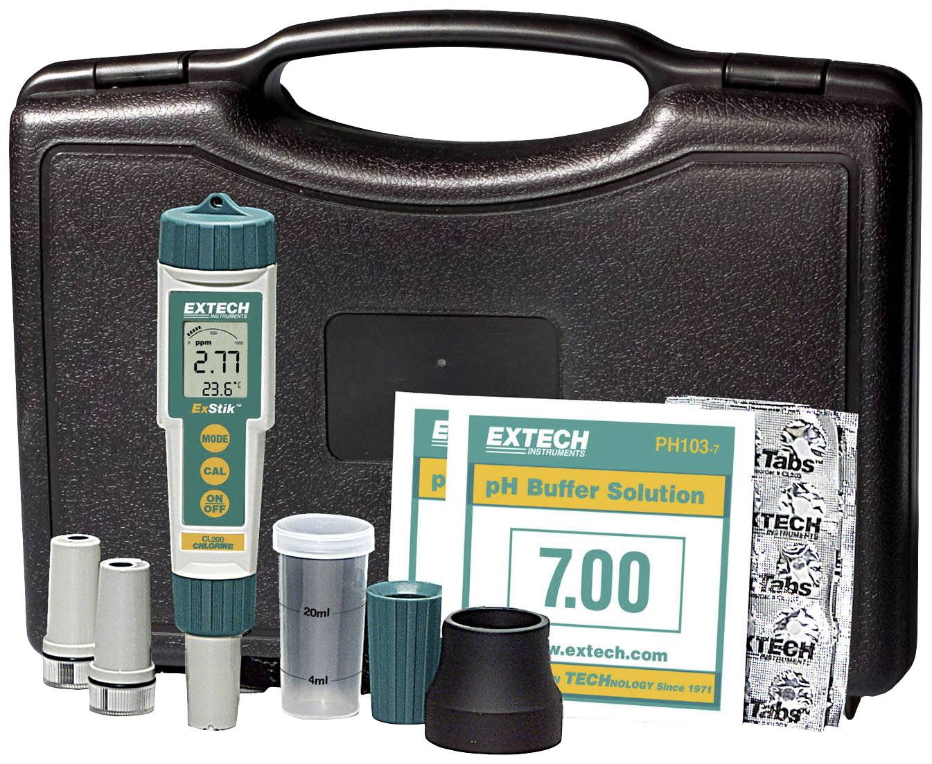 Extech EX900 Analizator jakości wody chloru, wartość pH, temperatura, redox (ORP) - obrazek 1