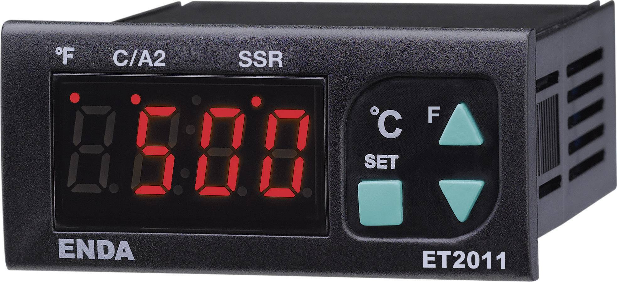 Termostat Enda ET2011-RT-230 Pt100 -100 do +600 °C Przekaźnik 8 A, SSR (D x S x W) 71 x 77 x 35 mm - obrazek 1