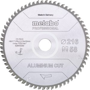 Tarcza tnąca Metabo ALUMINIUM CUT PROFESSIONAL 254 x 30 x 2 mm 1 szt. Tarcza tnąca Metabo ALUMINIUM CUT PROFESSIONAL 254 x 30 x 2 mm 1 szt.