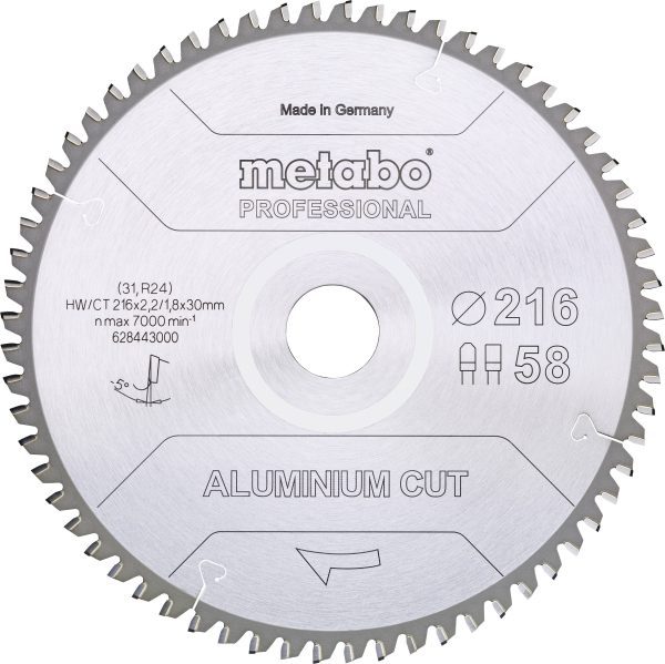 Tarcza tnąca Metabo ALUMINIUM CUT PROFESSIONAL 254 x 30 x 2 mm 1 szt.
