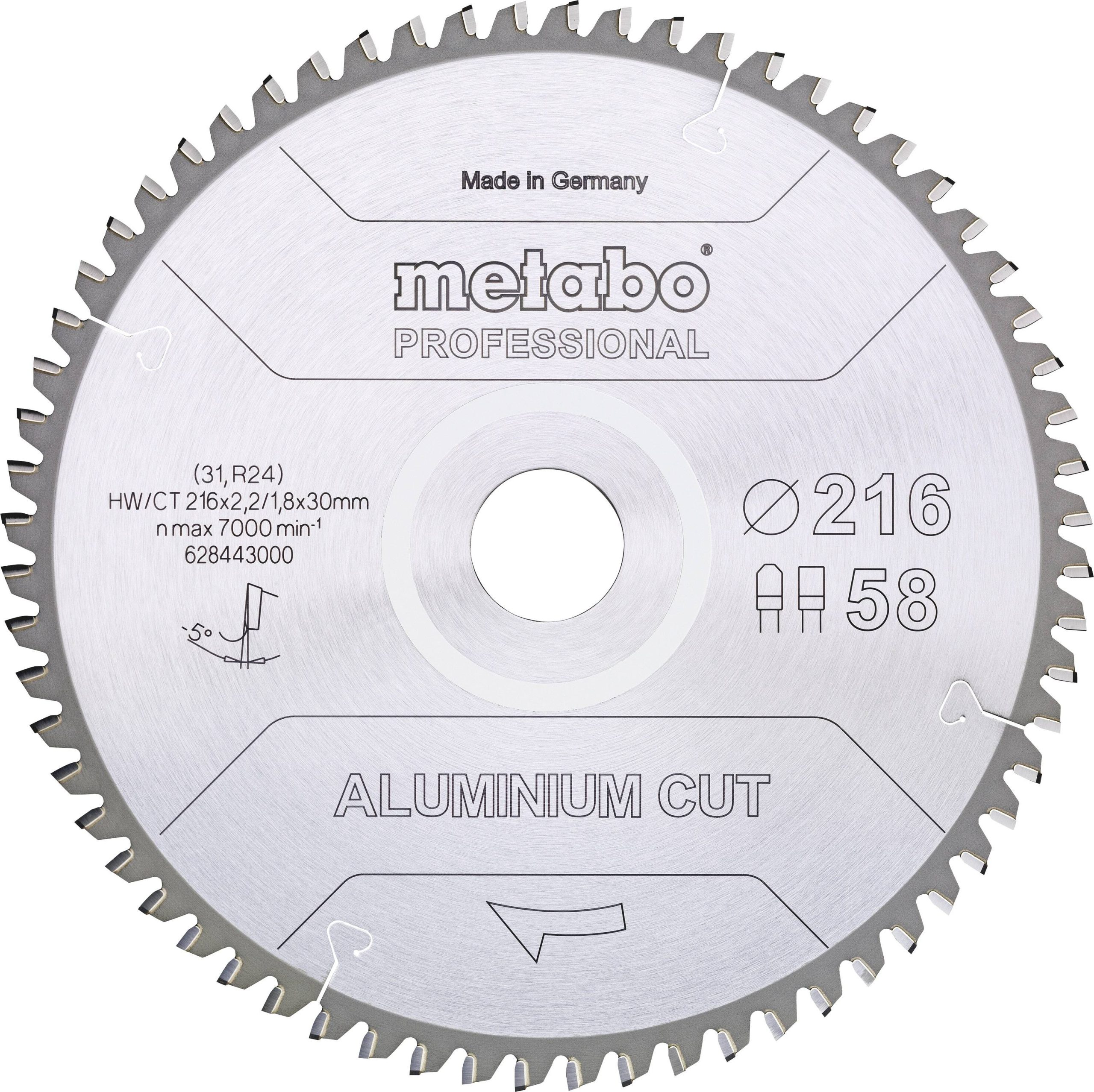 Tarcza tnąca Metabo ALUMINIUM CUT PROFESSIONAL 254 x 30 x 2 mm 1 szt. - obrazek 1