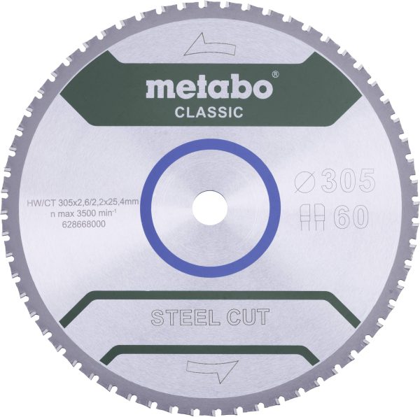 Tarcza tnąca Metabo STEEL CUT CLASSIC 355 x 25.4 x 2.5 mm 1 szt.