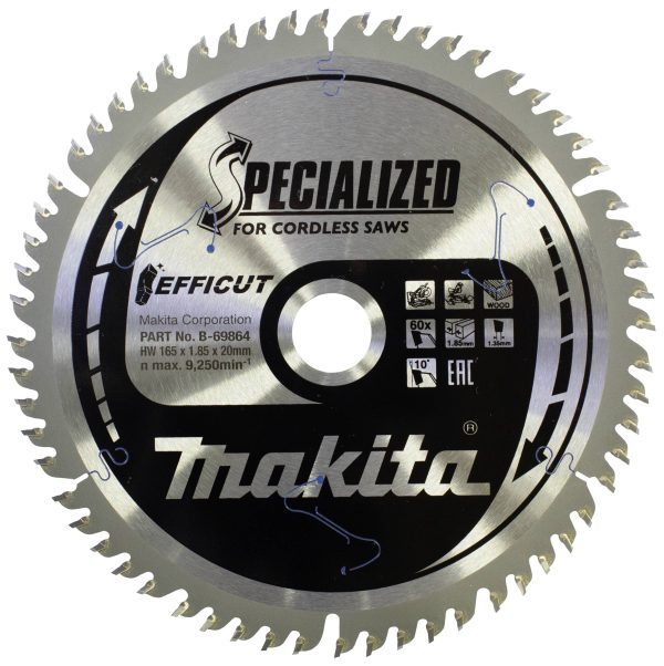 Tarcza tnąca Makita B-69864 165 x 20 x 1.85 mm 1 szt.