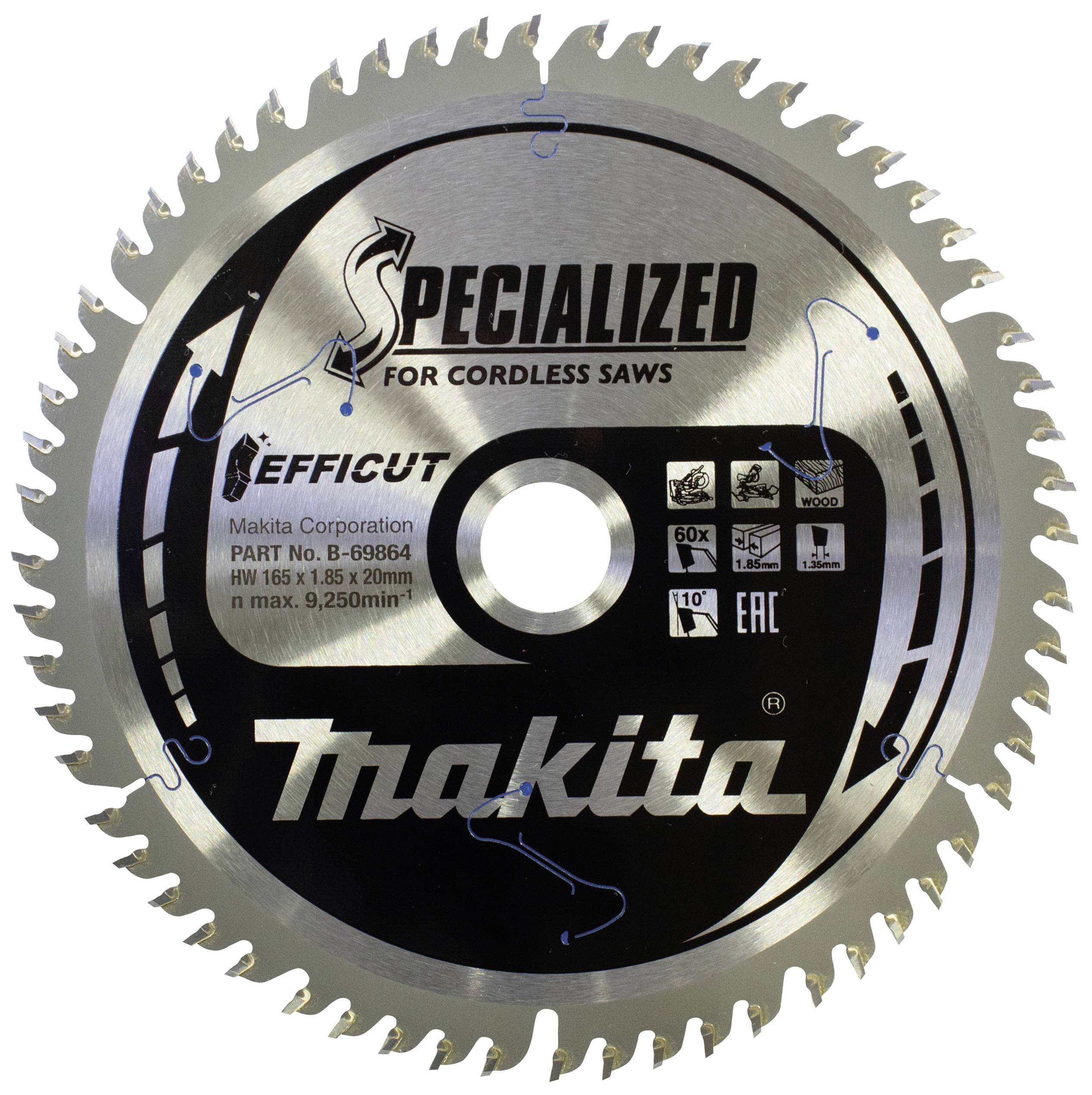 Tarcza tnąca Makita B-69864 165 x 20 x 1.85 mm 1 szt. - obrazek 1
