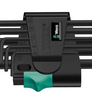 Wera 967 PKL/9 TORX® TORX wewnętrzny Zestaw kluczy trzpieniowych T 8, T 9, T 10, T 15, T 20, T 25, T 27, T 30, T 40 9 sz Wera 967 PKL/9 TORX® TORX wewnętrzny Zestaw kluczy trzpieniowych T 8, T 9, T 10, T 15, T 20, T 25, T 27, T 30, T 40 9 sz