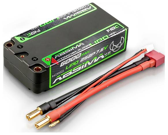 Pakiet akumulatorów (LiPo) 7.6 V 6000 mAh 140 C Absima Hardcase 5 mm, Wtyczka T - obrazek 1