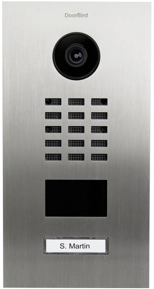 DoorBird D2101V Wideodomofon IP LAN Jednostka zewnętrzna stal szlachetna V2A (szczotkowana) - obrazek 1