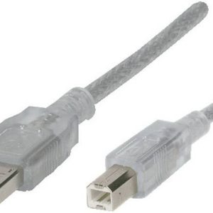 Renkforce Kabel USB USB 2.0 Złącze męskie USB-A, Złącze męskie USB-B 1.80 m przeźroczysty podwójne ekranowanie RF-453814 Renkforce Kabel USB USB 2.0 Złącze męskie USB-A, Złącze męskie USB-B 1.80 m przeźroczysty podwójne ekranowanie RF-453814