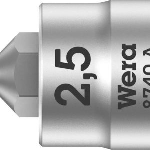 Nasadka 1/4″ (6,3 mm) Wera 8740 A 05003331001 wewnętrzny sześciokąt 2.5 mm 1/4″ 2.5 mm Nasadka 1/4″ (6,3 mm) Wera 8740 A 05003331001 wewnętrzny sześciokąt 2.5 mm 1/4″ 2.5 mm