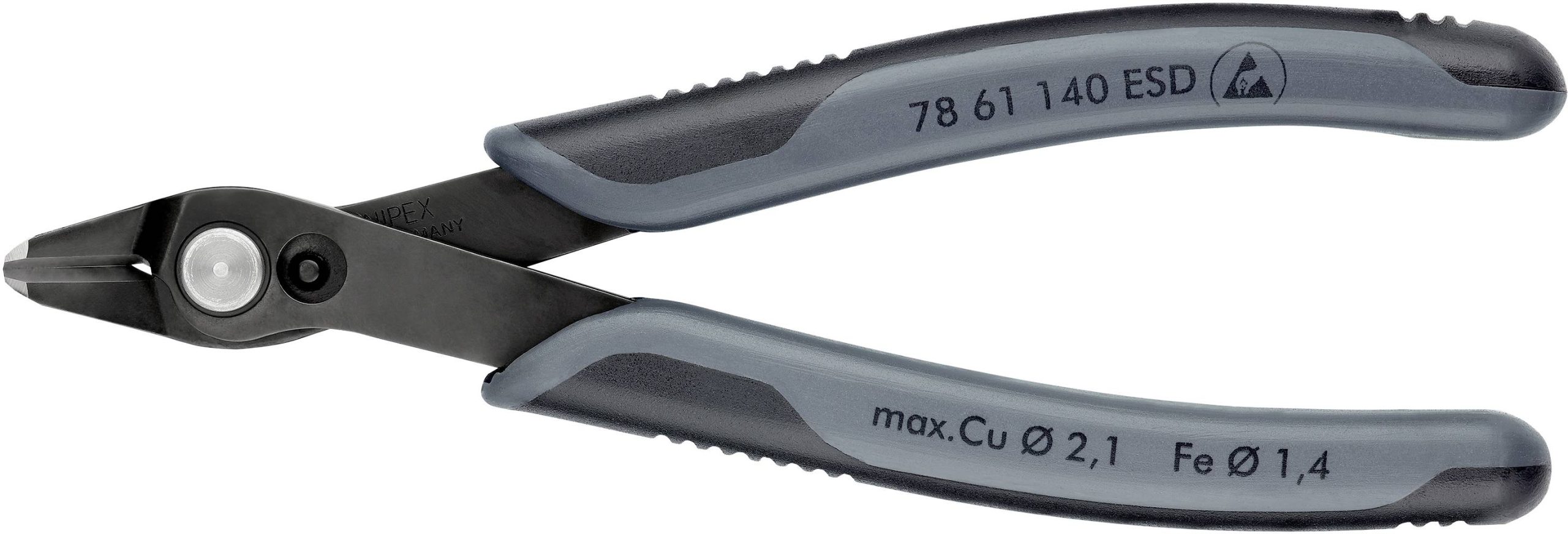 Szczypce do PCB Knipex Super-Knips 78 61 140 ESD, 140 mm, 64 HRC, dla elektroników i mechaników - obrazek 1