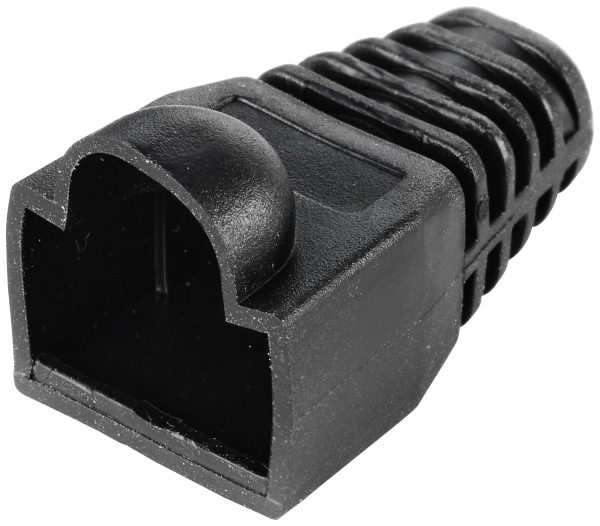 TRU COMPONENTS TC-10336040 Tuleja ochronna przeciwzgięciowa F zabezpieczenie przed wyrwaniem czarny 1 szt.