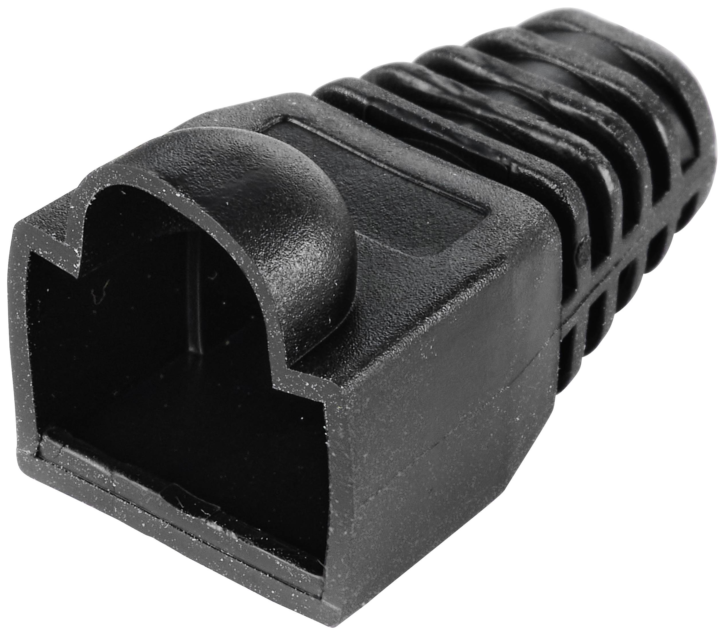 TRU COMPONENTS TC-10336040 Tuleja ochronna przeciwzgięciowa F zabezpieczenie przed wyrwaniem czarny 1 szt. - obrazek 1