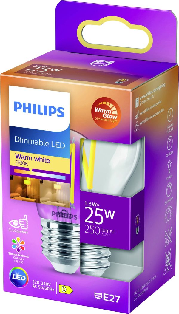 Żarówka LED Philips LED 871951432419000 E-27 2.5 W = 25 W 250 lm ciepła biel 1 szt.
