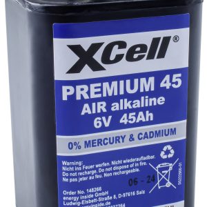 Bateria 4R25 XCell, 6 V, 45000 mAh, cynkowo-powietrzne, Styk spężynowy, 1 szt. Bateria 4R25 XCell, 6 V, 45000 mAh, cynkowo-powietrzne, Styk spężynowy, 1 szt.