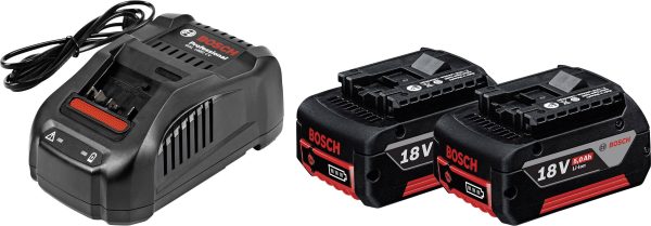 Bosch Professional 1600A00B8J GBA + GAL 1880 CV Ładowarka i akumulator do elektronarzędzi 18 V 5 Ah Li-Ion