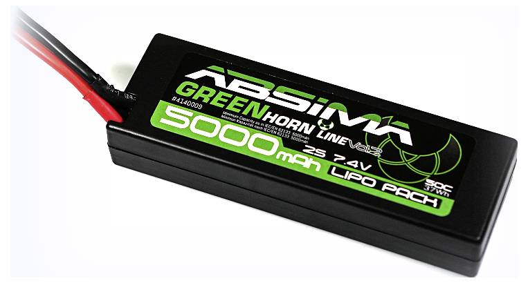 Pakiet akumulatorów (LiPo) 7.4 V 5000 mAh 50 C Absima Box Hardcase System złączy T - obrazek 1