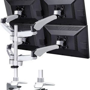 Uchwyt do monitora, stołowy SpeaKa Professional SP-3957076, 25,4 cm (10″) – 68,6 cm (27″), Maks. udźwig: 45 kg, do 4 mon Uchwyt do monitora, stołowy SpeaKa Professional SP-3957076, 25,4 cm (10″) – 68,6 cm (27″), Maks. udźwig: 45 kg, do 4 mon