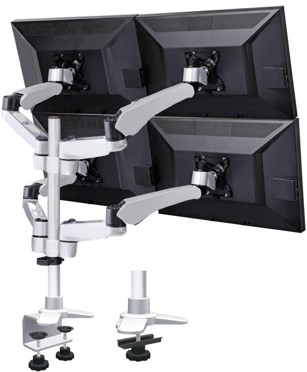 Uchwyt do monitora, stołowy SpeaKa Professional SP-3957076, 25,4 cm (10″) – 68,6 cm (27″), Maks. udźwig: 45 kg, do 4 mon