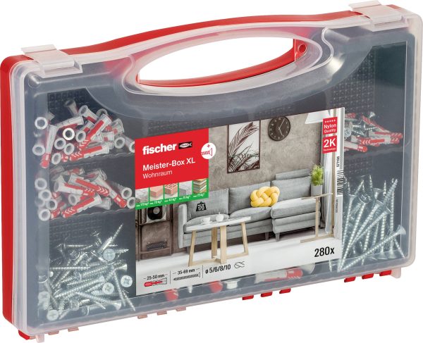 Fischer 577158 Meister-Box XL Zestaw do montażu 210 szt.