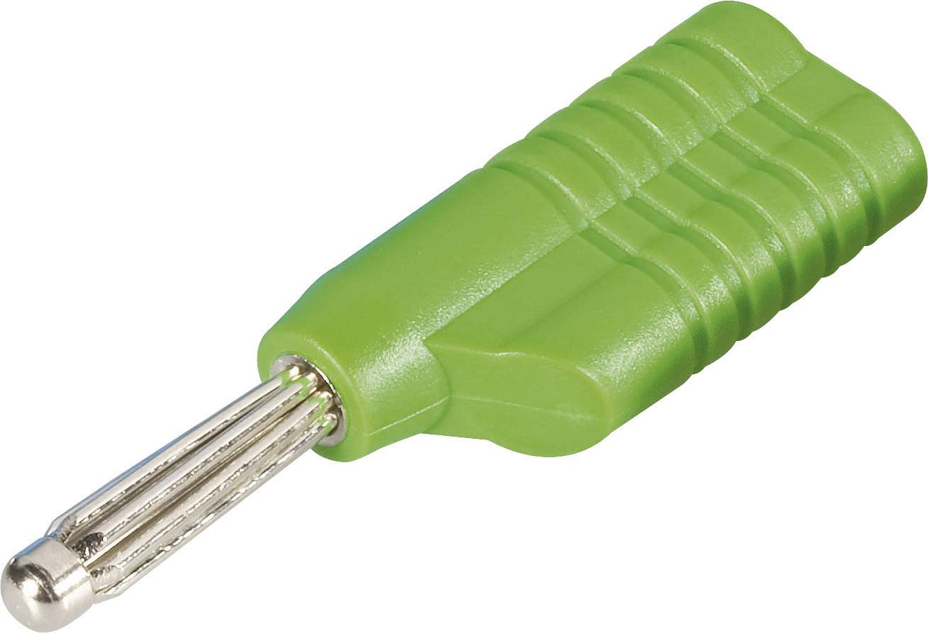 Listwa pin, męska złącze męskie proste Średnica pina: 4 mm zielony Schnepp S 4041 S 1 szt. - obrazek 1