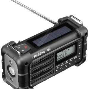 Radio outdoorowe Sangean MMR-99 DAB+ Black DAB+, DAB, fale metrowe (VHF) panel słoneczny, ochrona przeciwbryzgowa, pyłos Radio outdoorowe Sangean MMR-99 DAB+ Black DAB+, DAB, fale metrowe (VHF) panel słoneczny, ochrona przeciwbryzgowa, pyłos