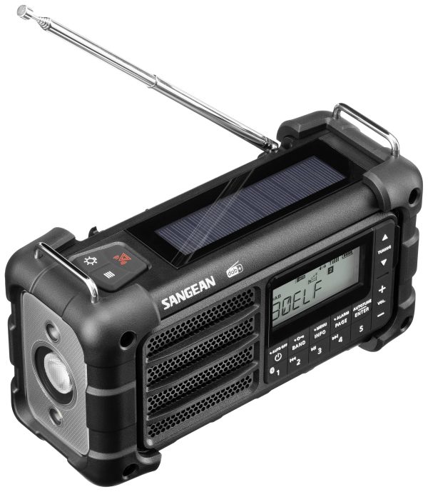 Radio outdoorowe Sangean MMR-99 DAB+ Black DAB+, DAB, fale metrowe (VHF) panel słoneczny, ochrona przeciwbryzgowa, pyłos