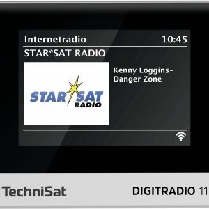 Radio internetowe TechniSat DIGITRADIO 11 IR DAB+, fale metrowe (VHF), Internet z pilotem, funkcja budzika czarny, srebr Radio internetowe TechniSat DIGITRADIO 11 IR DAB+, fale metrowe (VHF), Internet z pilotem, funkcja budzika czarny, srebr
