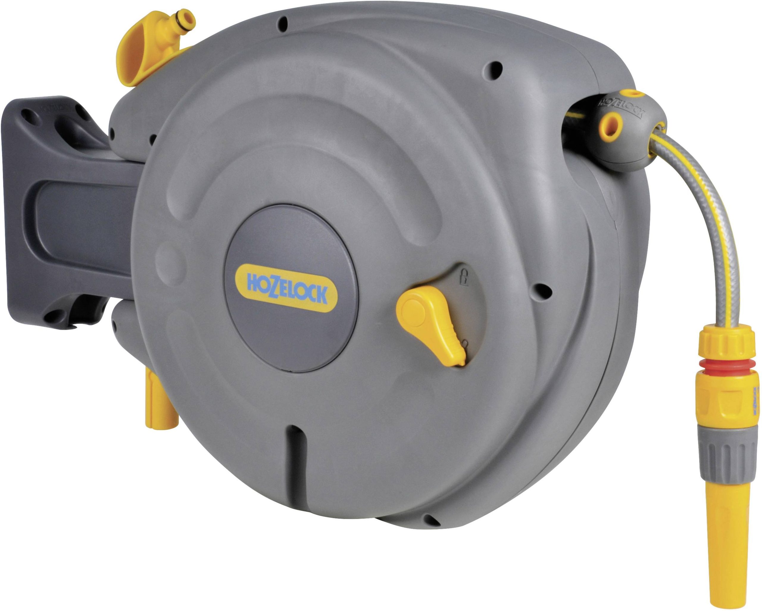 Hozelock 2485R0000 AutoReel Zwijacz do węża ogrodowego 10 m 1 szt. szary, żółty - obrazek 1