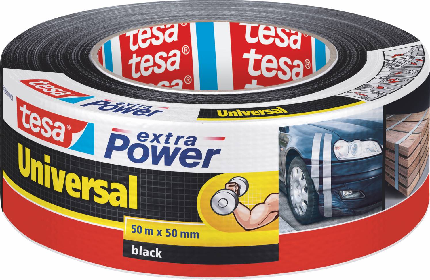 Taśma materiałowa tesa tesa® extra Power 56389-00001-05 UNIVERSAL (D x S) 50 m x 50 mm 50 m 1 szt. - obrazek 1