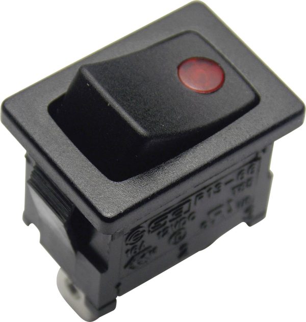 TRU COMPONENTS 1587848 Przełącznik kołyskowy TC-R13-66B2-02 B/B 12 V 16 A 1 x wył/wł zatrzask 1 szt.