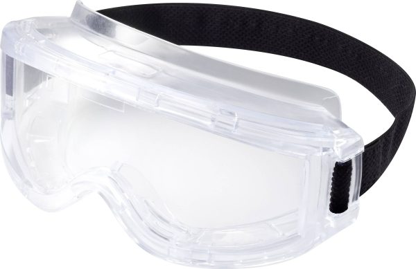 TOOLCRAFT TO-5343216 Pełne okulary ochronne z uchwytem na głowe przejrzysty EN 166 DIN 166