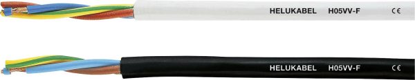 HELU H05VV-F Przewód przełączający 3 G 0.75 mm² czarny 29452 100 m