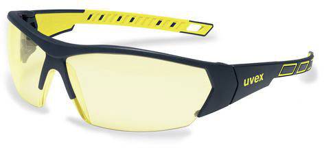 uvex i-works 9194365 Okulary ochronne z ochroną UV antracytowy, żółty