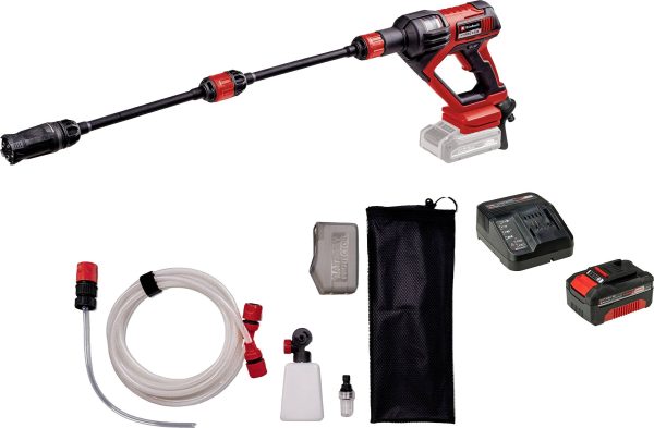 Einhell HYPRESSO 18/24-1 Power X-Change + StarterKIT Bezprzewodowa myjka wysokociśnieniowa 24 bar Zimna woda