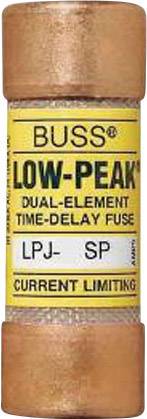 Bussmann by Eaton LPJ-15SP LPJ-15SP Bezpiecznik z opóźnieniem czasowym (Ø x D) 2.06 mm x 5.72 mm 15 A 600 V/AC wolny -T-