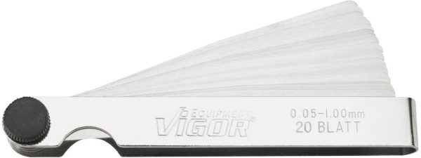 Szczelinomierz płytkowy Vigor V1714, 0,05 – 1,0 mm