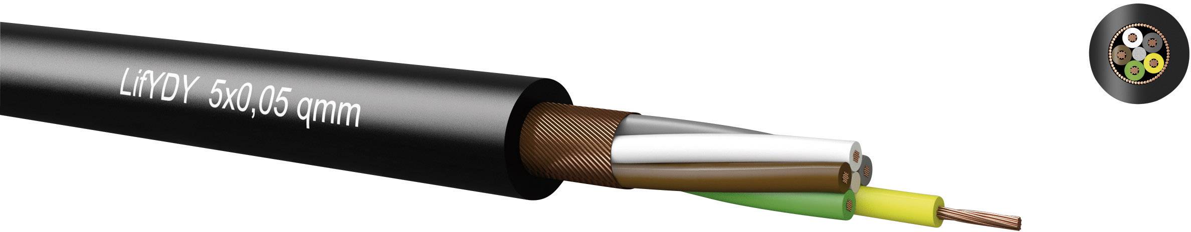Kabeltronik 340400500-250 Przewód sterowniczy LifYDY, 4 x 0.05 mm², 250 m - obrazek 1