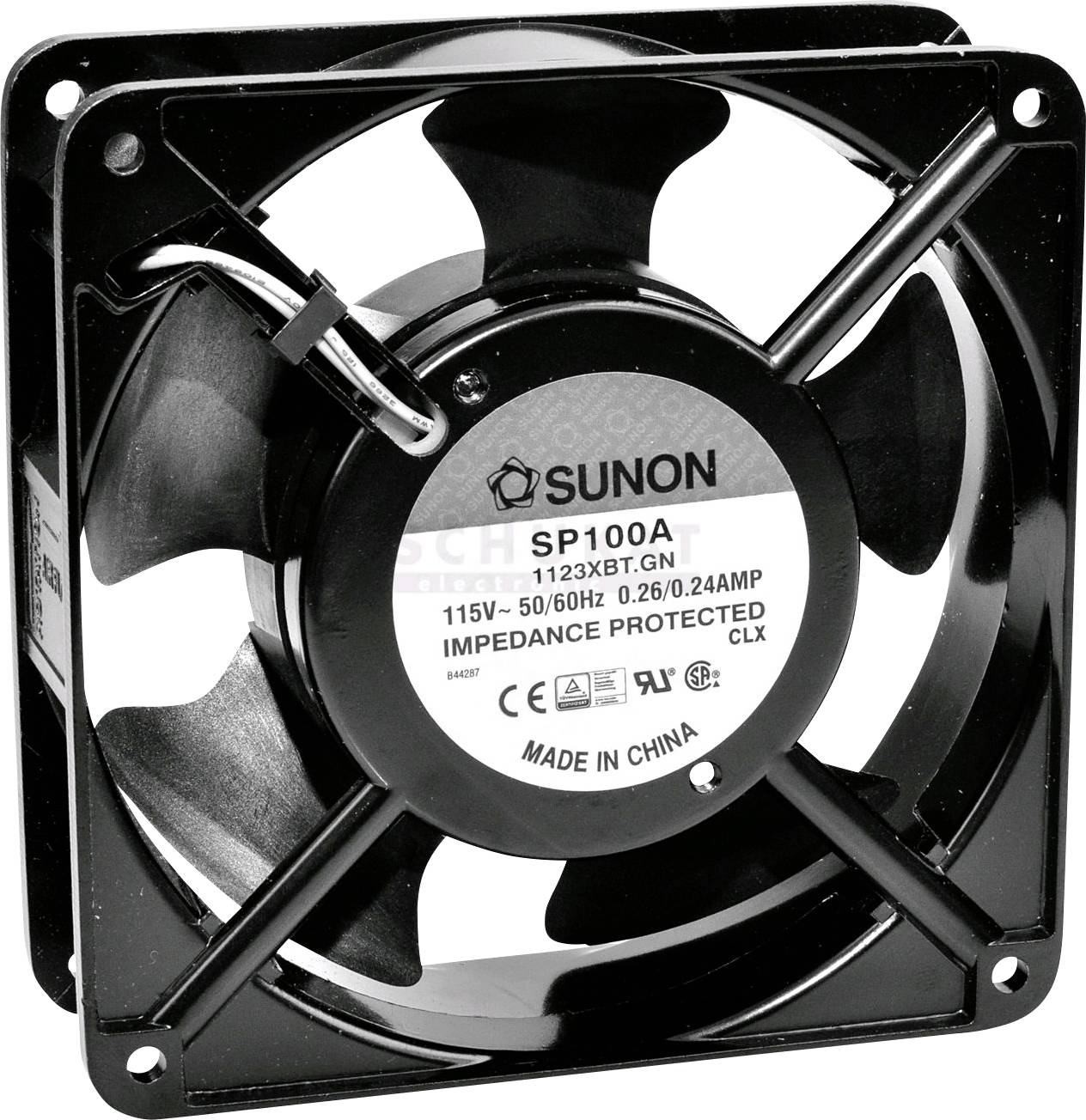 Sunon DP200A2123XST Wentylator osiowy 230 V/AC 161.4 m³/h (D x S x W) 120 x 120 x 38 mm - obrazek 1