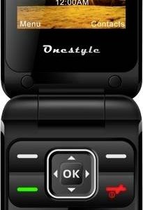 Telefon komórkowy z klapką Onestyle Platin czarny Telefon komórkowy z klapką Onestyle Platin czarny