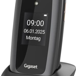 Telefon komórkowy z klapką dla Seniora Gigaset GL795 czarny Telefon komórkowy z klapką dla Seniora Gigaset GL795 czarny