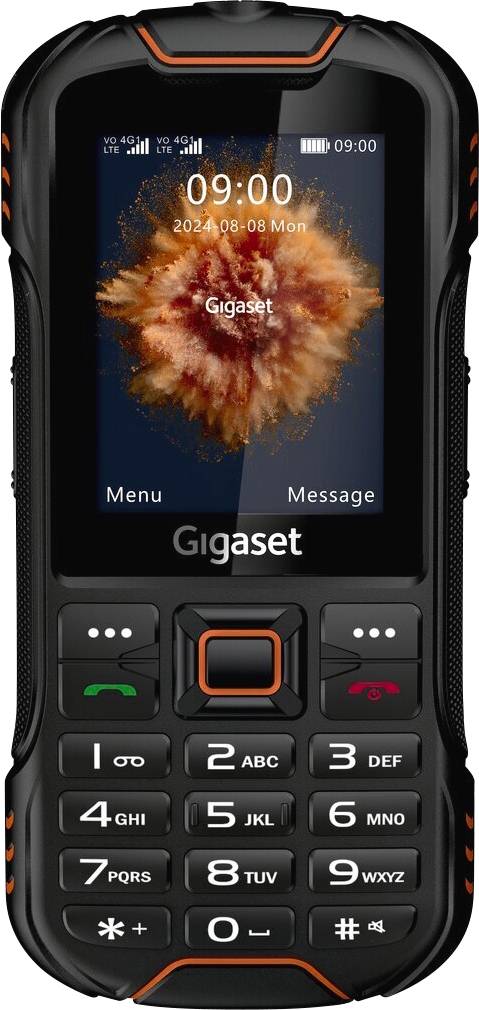 Telefon komórkowy outdoorowy Gigaset GLX 8 PLUS czarny, pomarańczowy - obrazek 1
