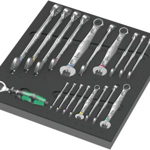 Wera 05150121001 Joker Zestaw kluczy płasko oczkowych 18 szt. Rozmiar klucza (metryczny) (tylko do tytułu) 6 – 24 mm