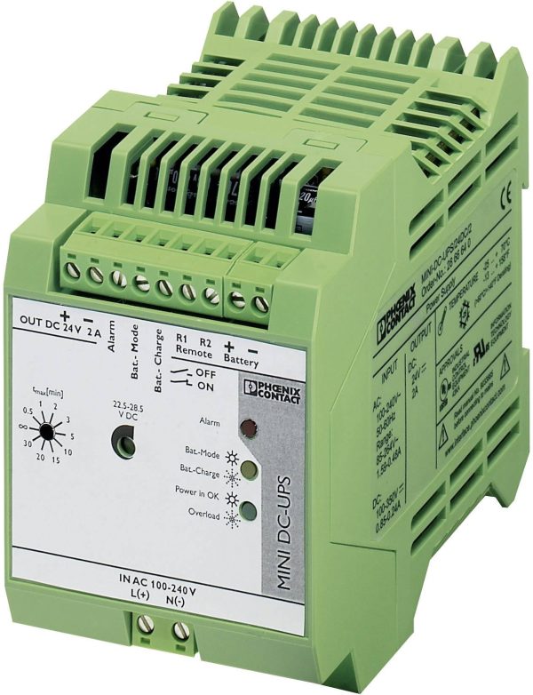 Zasilacz UPS na szynę DIN Phoenix Contact MINI-DC-UPS/24DC/2, 24 V/DC, 85 – 264 V/AC/90 – 350 V/DC, 3 A