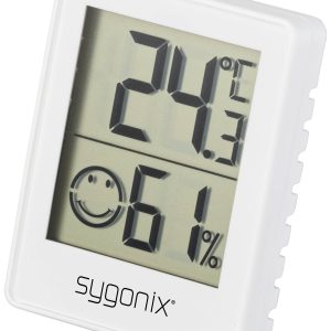 Sygonix Termohigrometr biały SY-5267052 Sygonix Termohigrometr biały SY-5267052