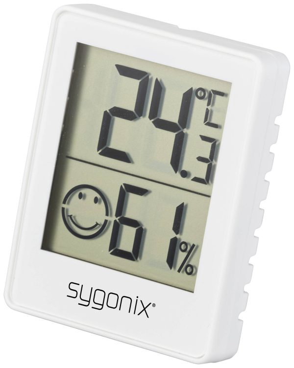 Sygonix Termohigrometr biały SY-5267052