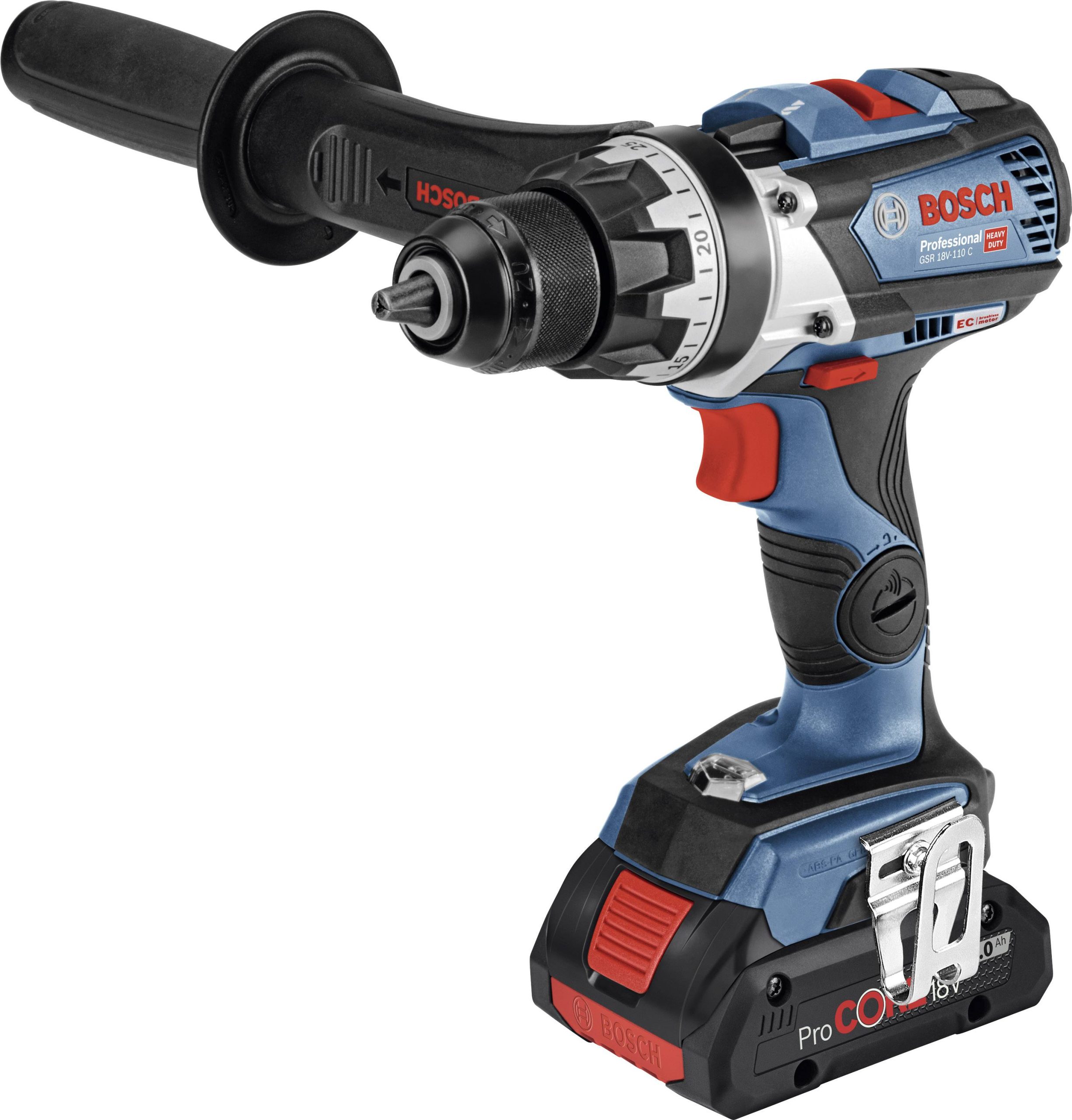Wiertarko-wkrętarka akumulatorowa Bosch Professional GSR 18V 110 C Solo 06019G0108 18 V bez akumulatora - obrazek 1