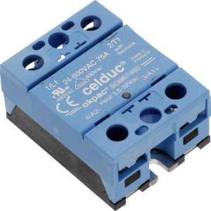 Przekaźnik SSR Celduc TC-GSR-1-25DD 60 A 600 V/AC, 600 V/DC Przełączanie w punkcie zero 1 szt. Przekaźnik SSR Celduc TC-GSR-1-25DD 60 A 600 V/AC, 600 V/DC Przełączanie w punkcie zero 1 szt.