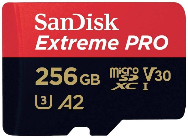 SanDisk SanDisk Extreme Pro – Flash-Speicherkarte (microSDXC-an-SD-Adapter inbegriffen) microSDXC 256 GB Class 10, UHS-I