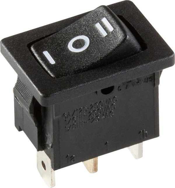 interBär 3632-100.22 Przełącznik kołyskowy 3632-100.22 250 V/AC 10 A 1 x wł/wył/wł zatrzask 1 szt.